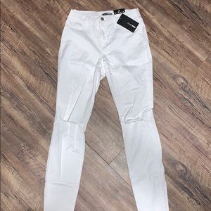 fashion nova canopy jeans white